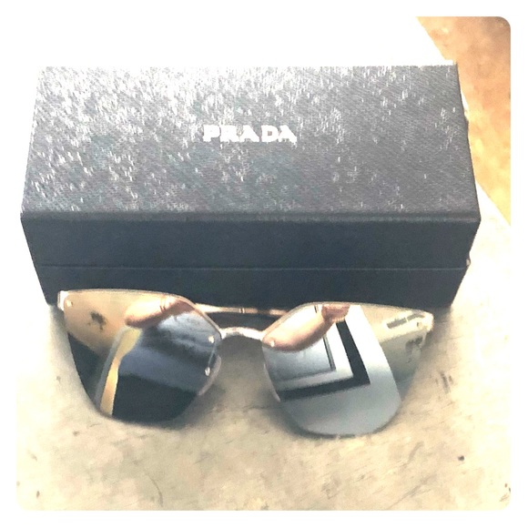 prada rimless sunglasses